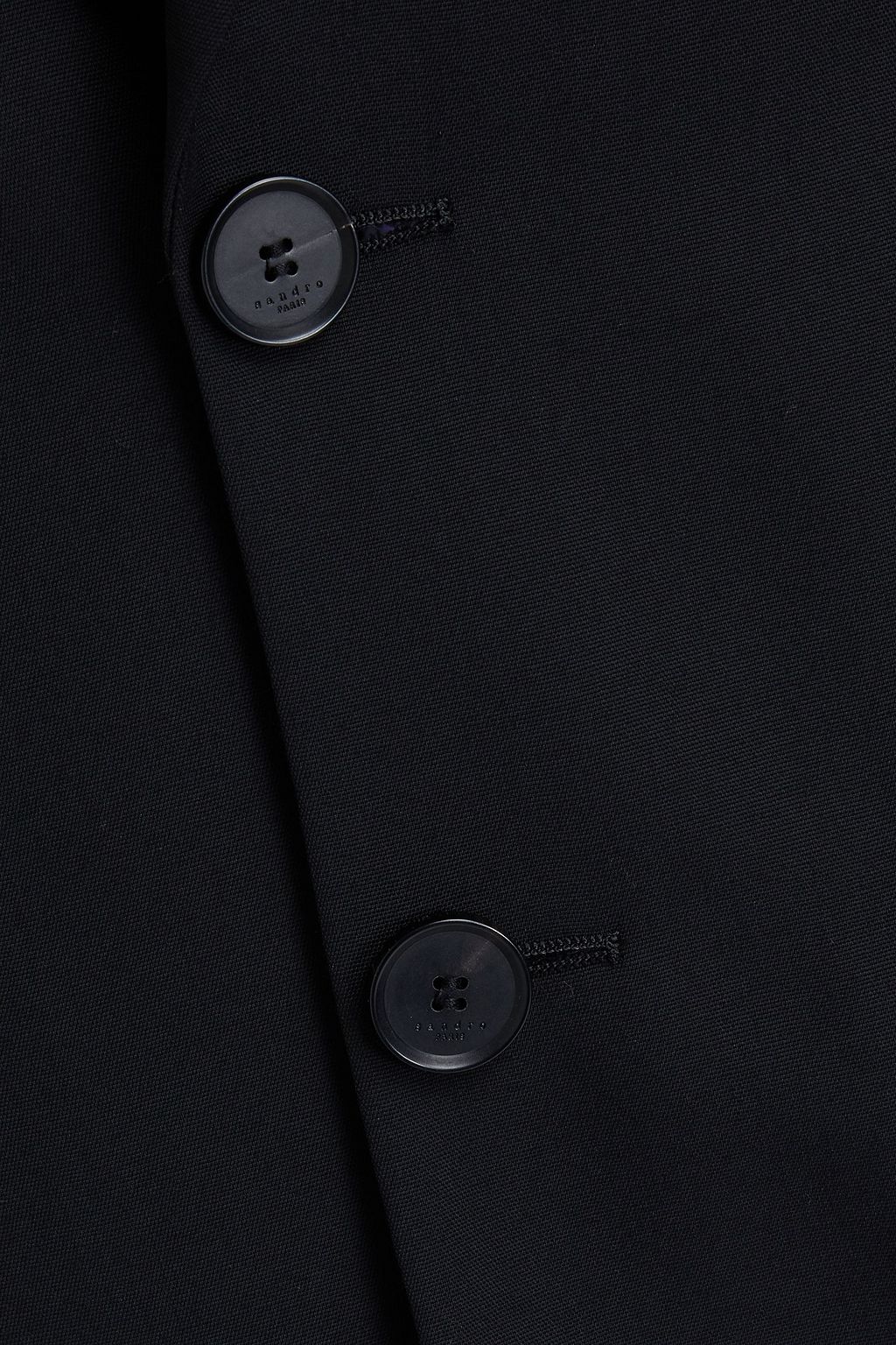 SANDRO Grain de poudre wool blazer