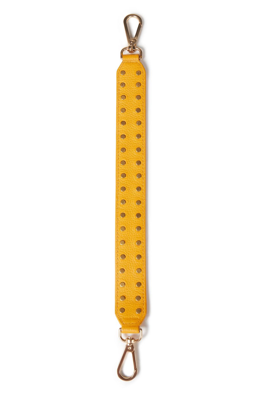 SEE BY CHLOÉ Studded pebbled-leather keychain