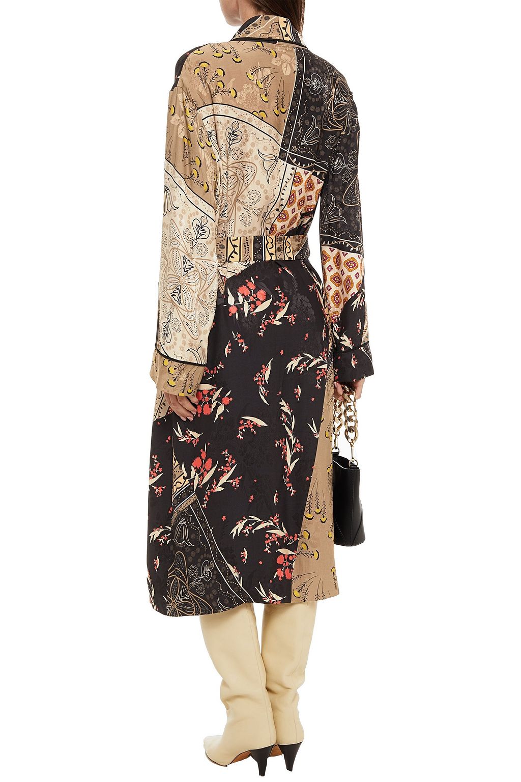 ETRO Patchwork-effect printed jacquard coat