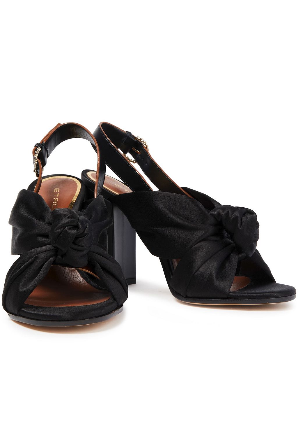 ETRO Knotted satin sandals