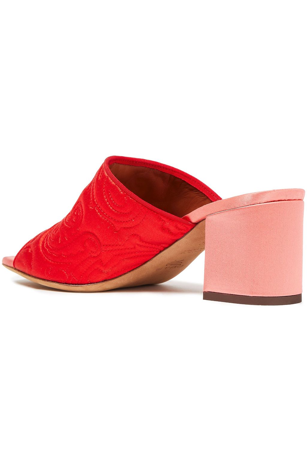 ETRO Quilted satin mules