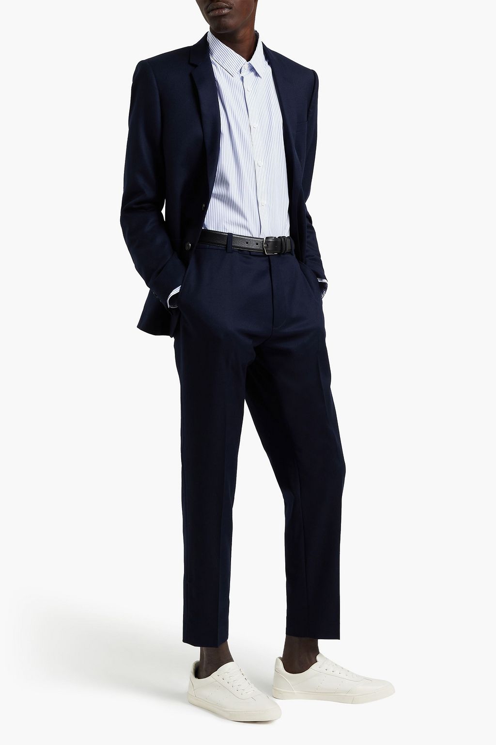 SANDRO Wool-twill pants