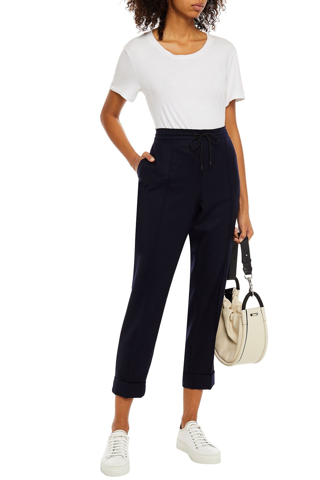KENZO Cropped wool tapered pants