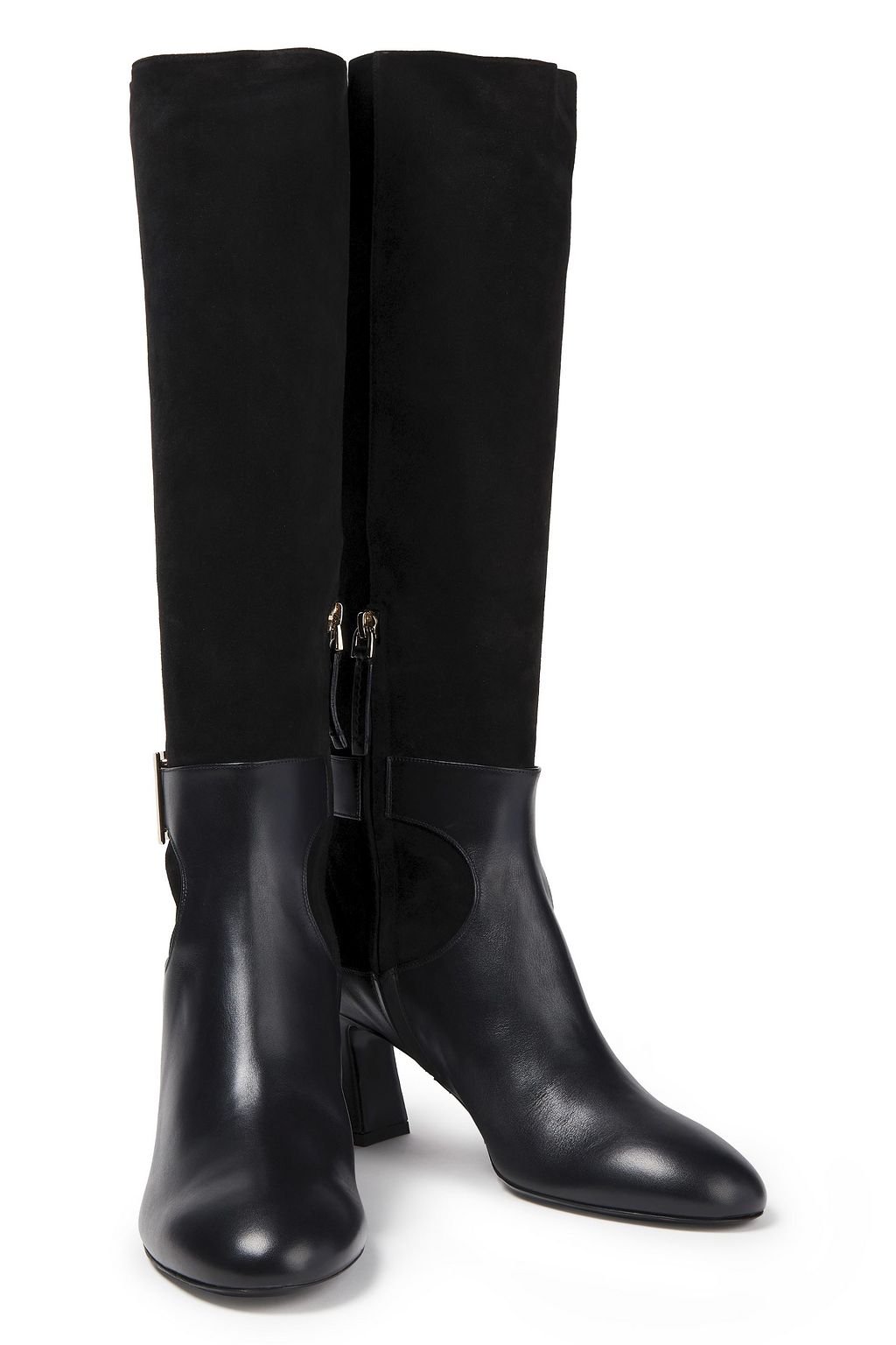 ROGER VIVIER レザー&スエード ロングブーツ