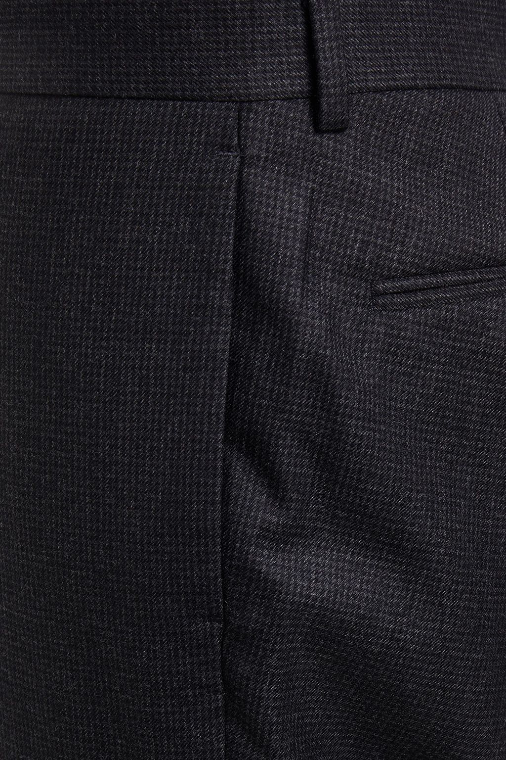 SANDRO Slim-fit houndstooth wool-twill suit pants