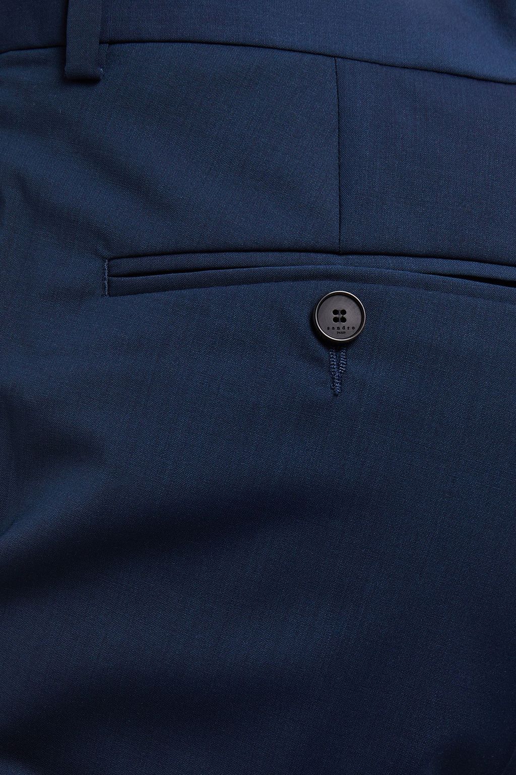 SANDRO Slim-fit wool-blend suit pants