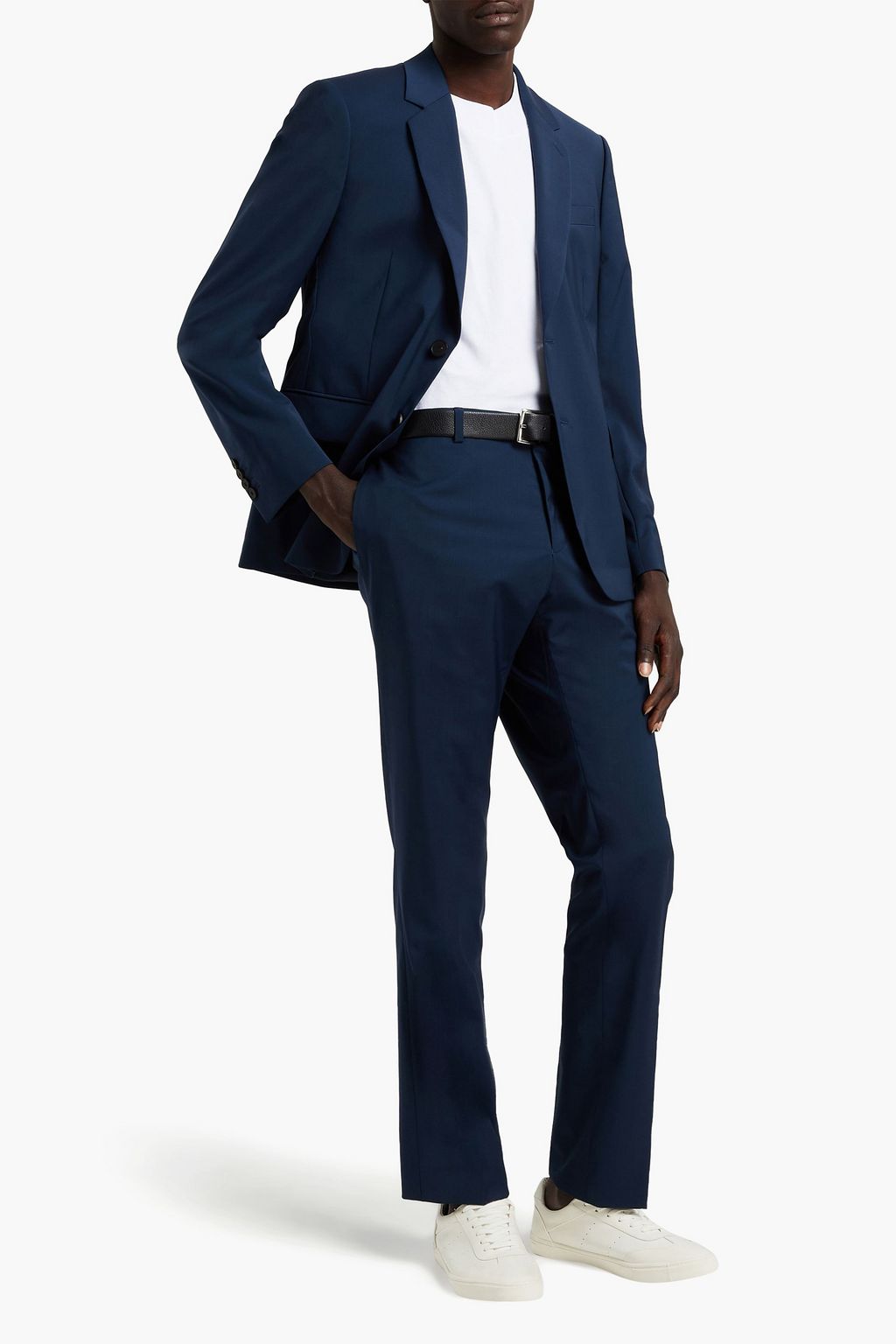 SANDRO Slim-fit wool-blend suit pants