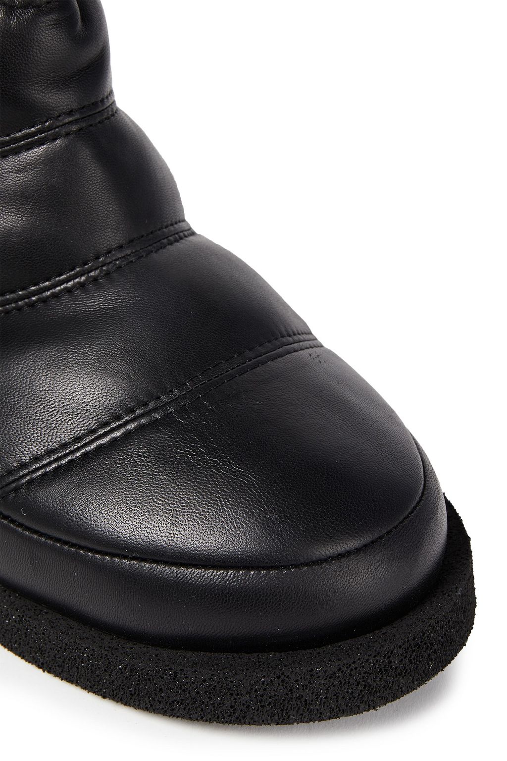 KENZO Faux fur-lined quilted leather snow boots