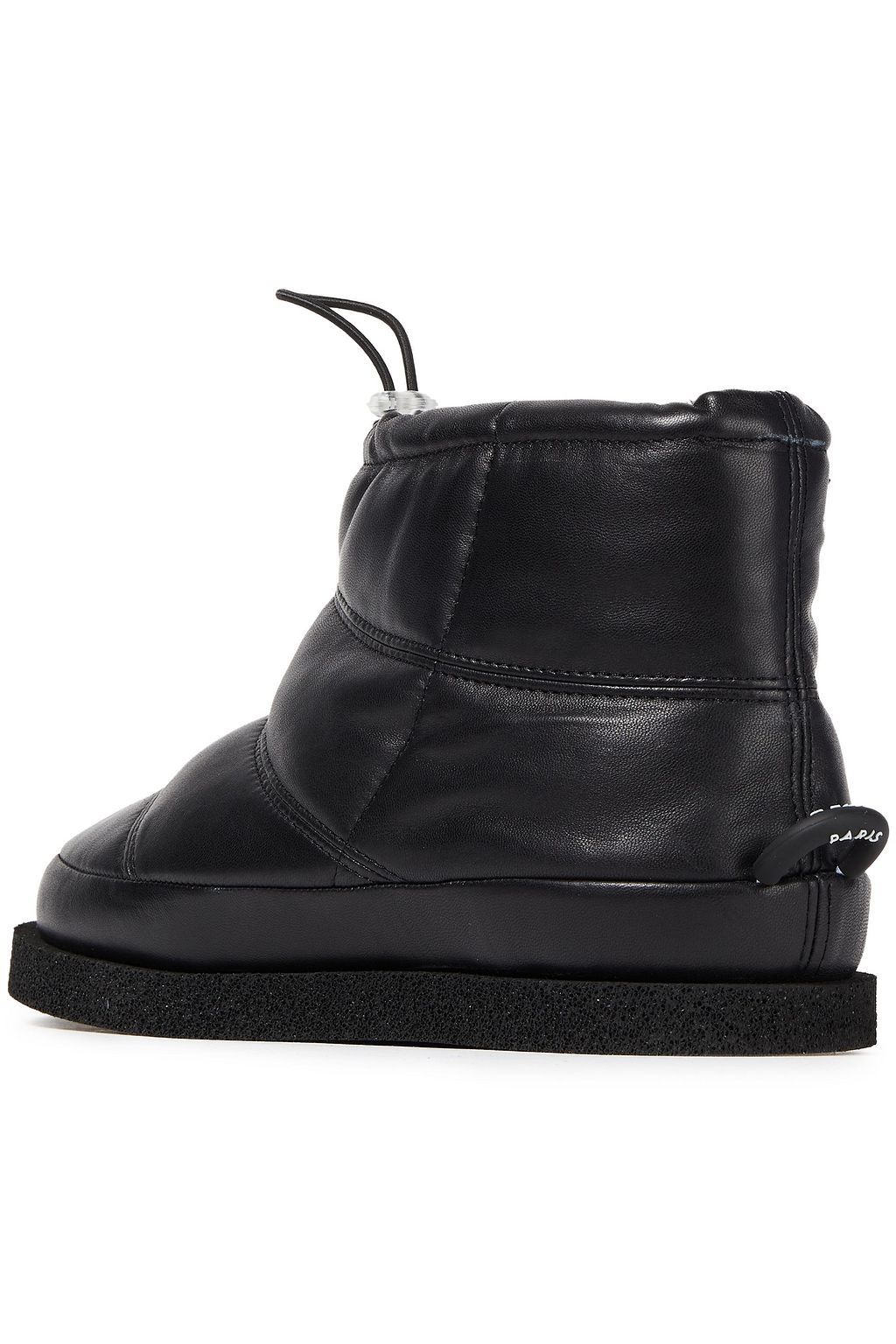 KENZO Faux fur-lined quilted leather snow boots