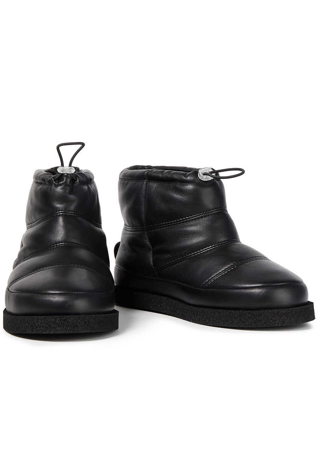 KENZO Faux fur-lined quilted leather snow boots