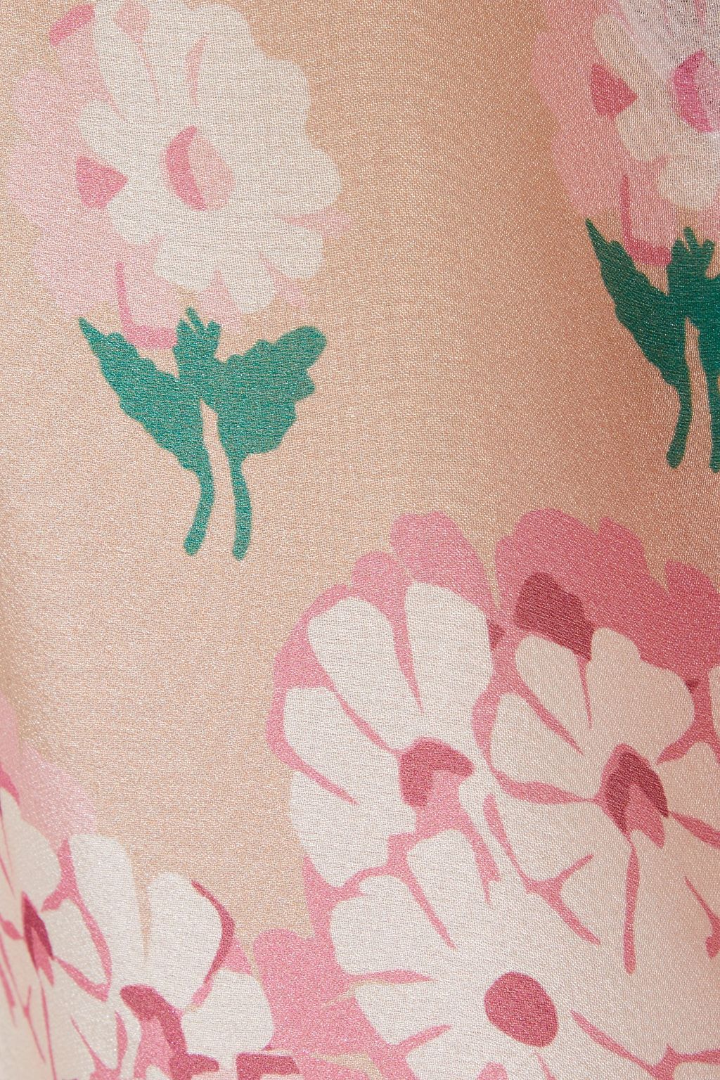 REDVALENTINO Ruffled floral-print silk-chiffon mini dress