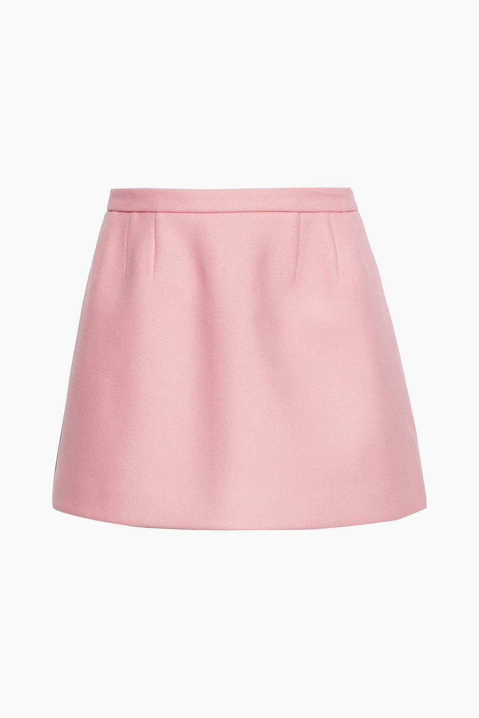 redvalentino - wool-blend felt mini skirt - pink - it 40