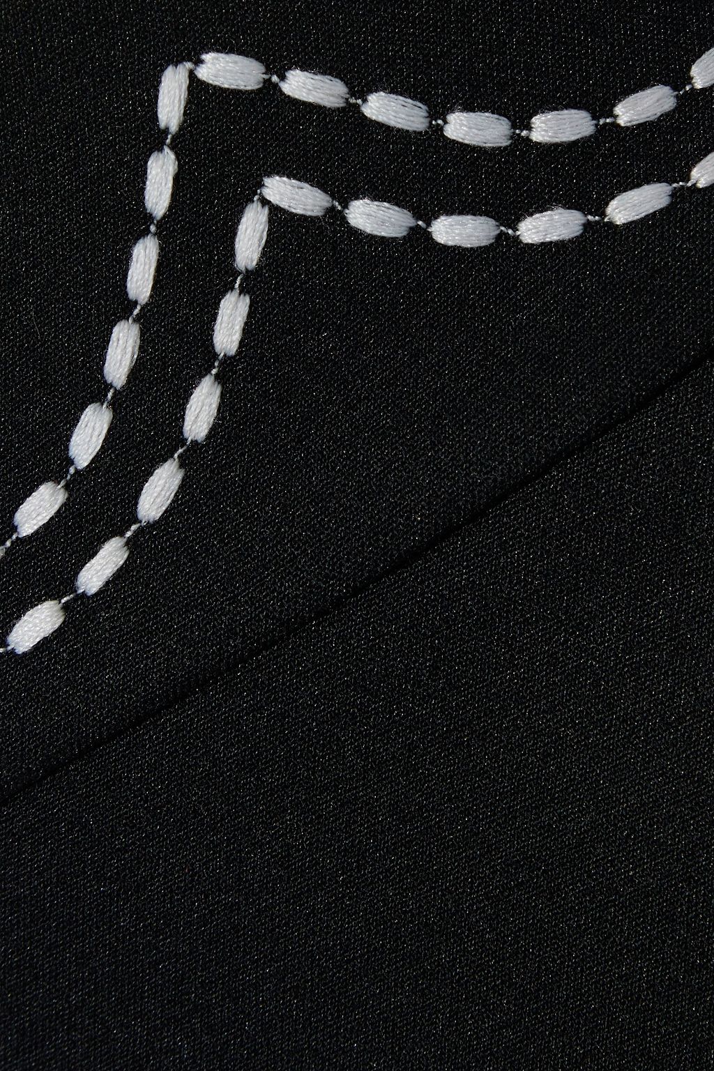 REDVALENTINO Embroidered crepe skirt