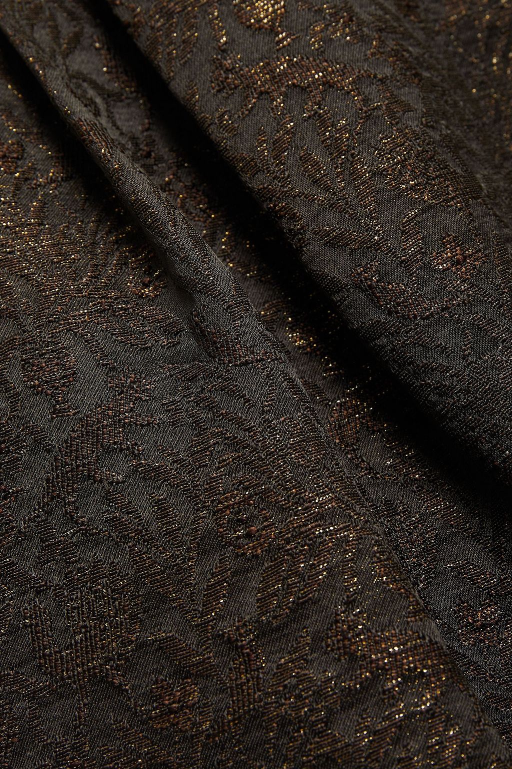 ETRO Paneled metallic brocade, jacquard and satin straight-leg pants