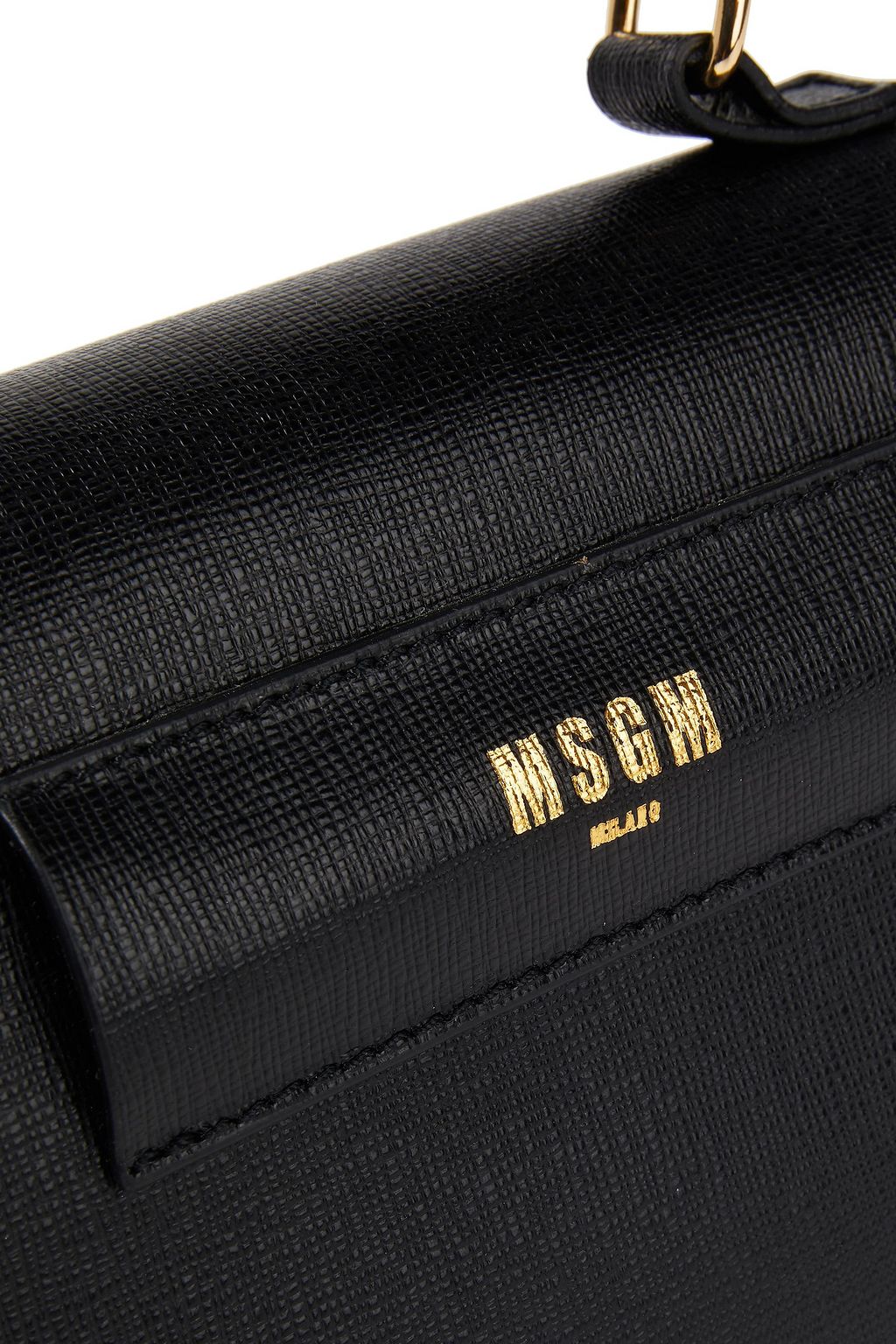 MSGM Textured-leather tote