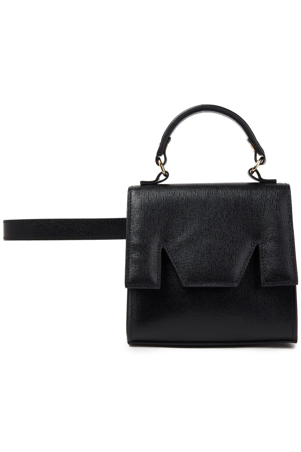 MSGM Textured-leather tote