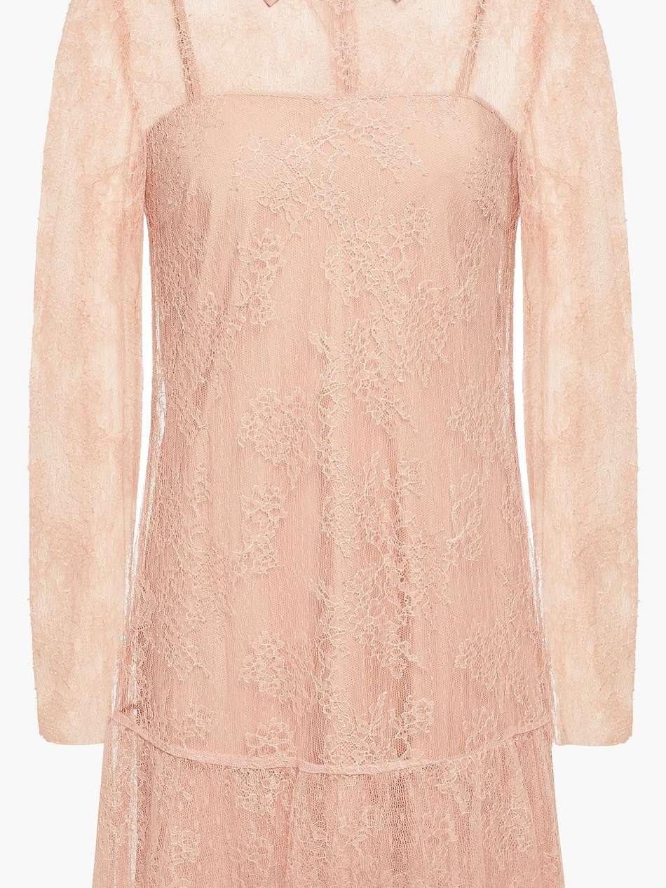 chantilly lace mini dress