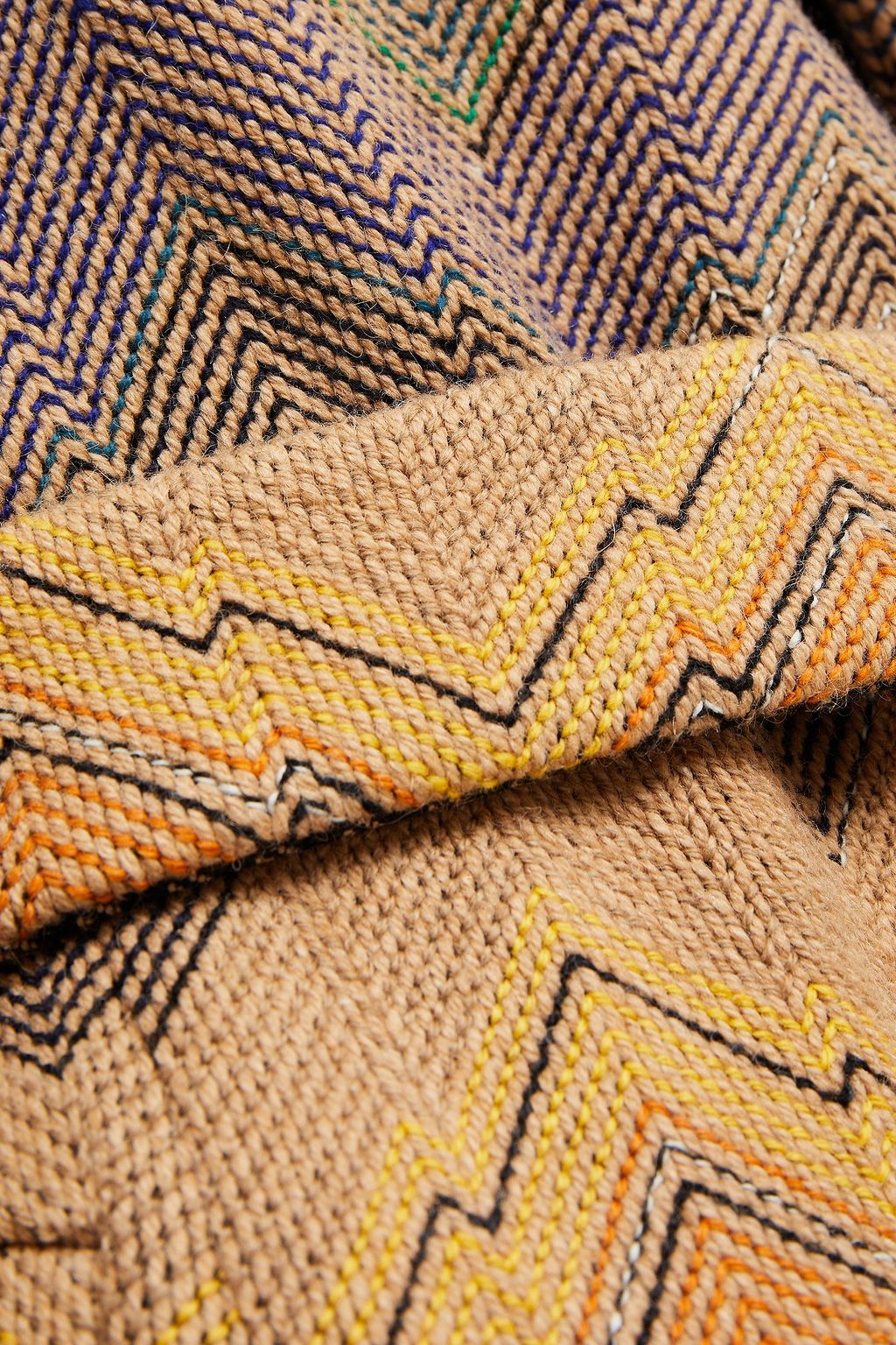 MISSONI Belted crochet-knit coat