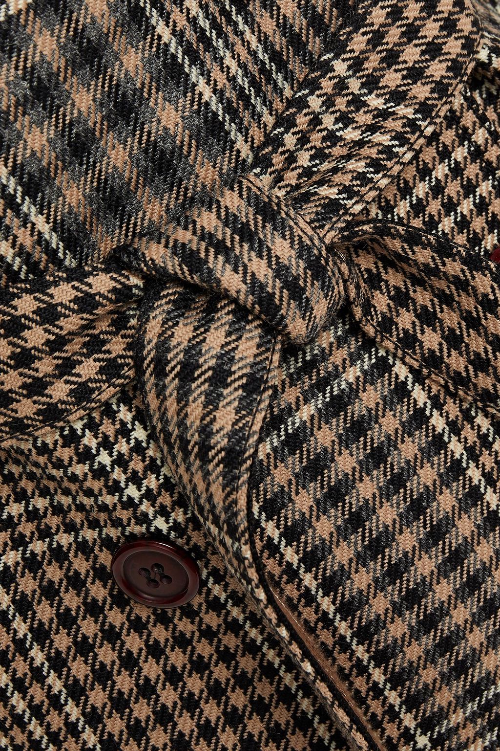 MISSONI Double-breasted Prince of Wales checked wool coat