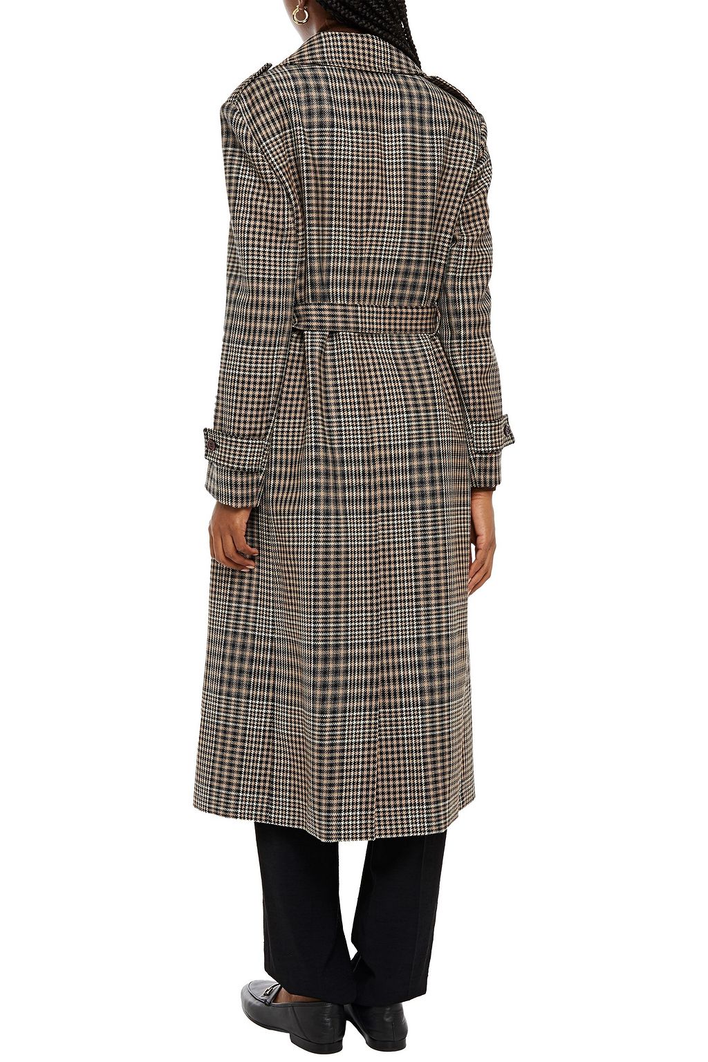 MISSONI Double-breasted Prince of Wales checked wool coat