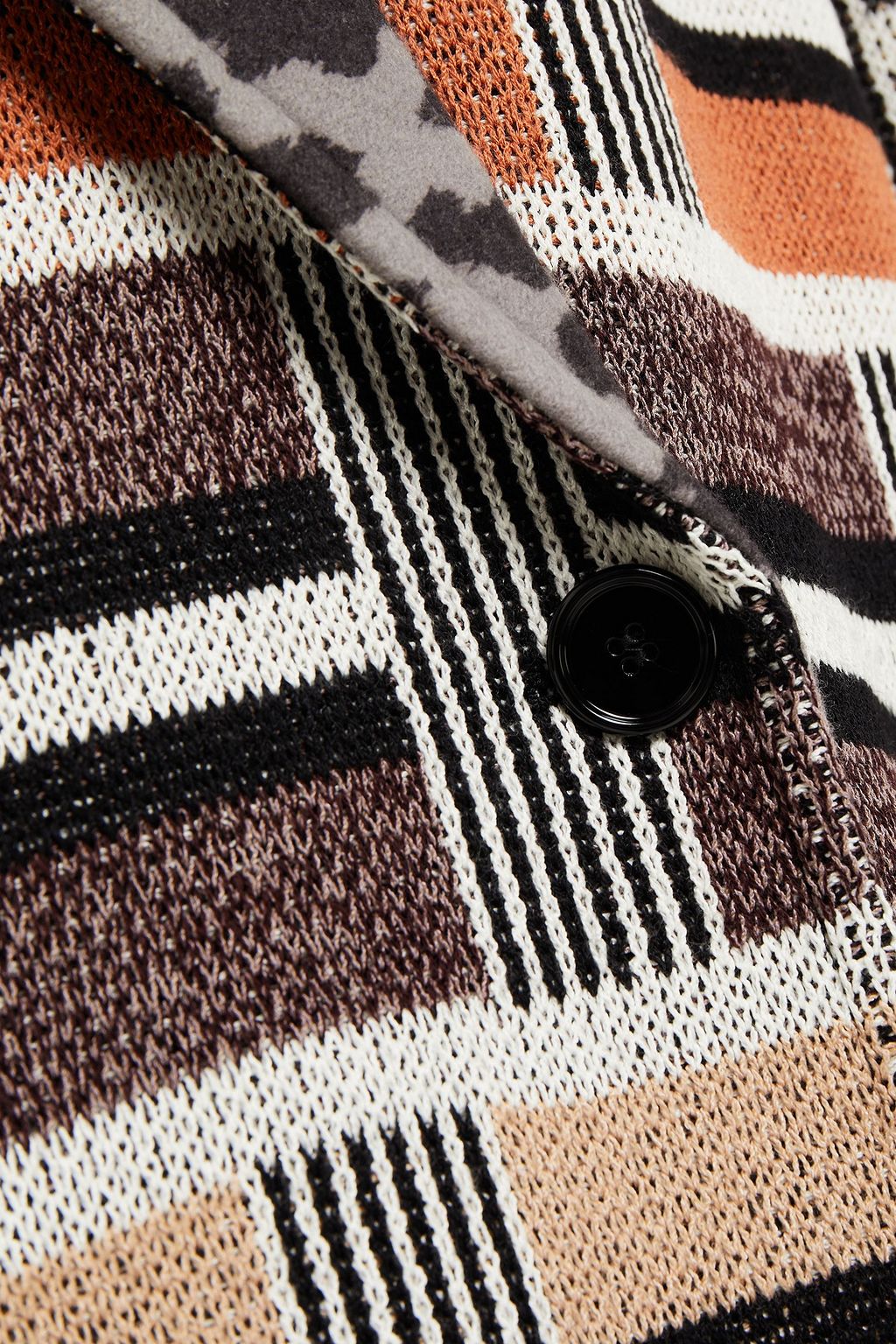 MISSONI Double-breasted crochet-knit coat