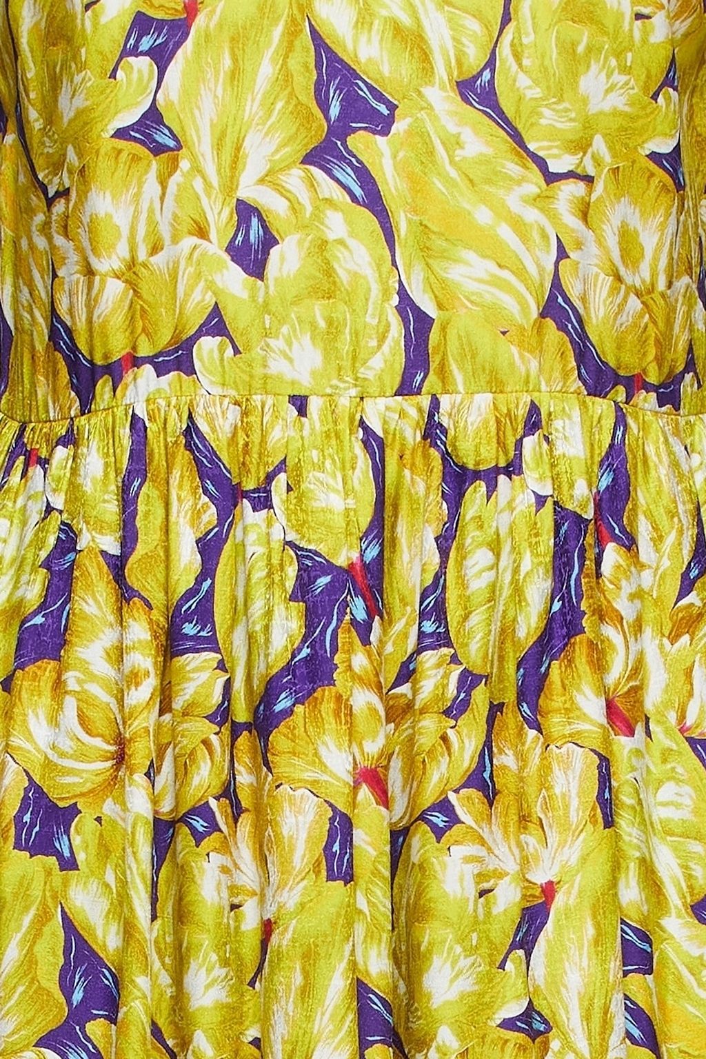 MISSONI Ruffled floral-print jacquard mini dress