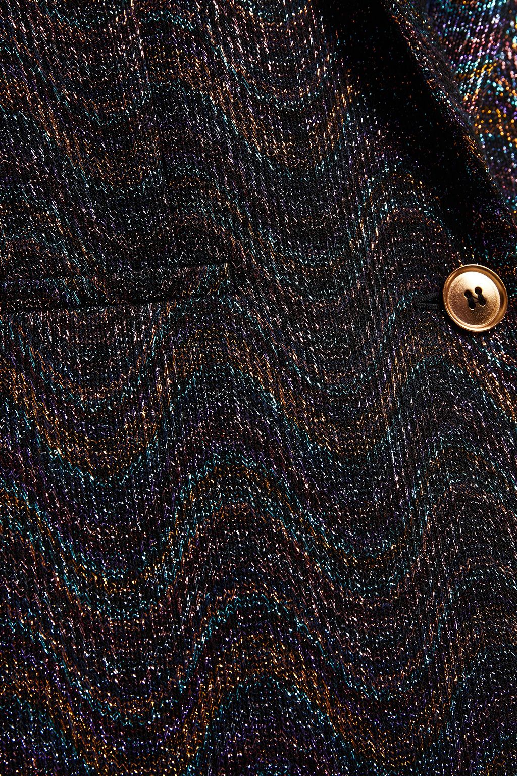 MISSONI Metallic crochet-knit blazer