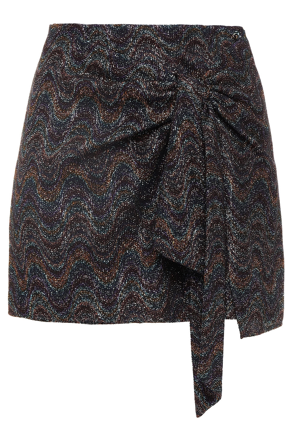 Missoni Woman Knotted Metallic Crochet-knit Mini Skirt Multicolor Size 40