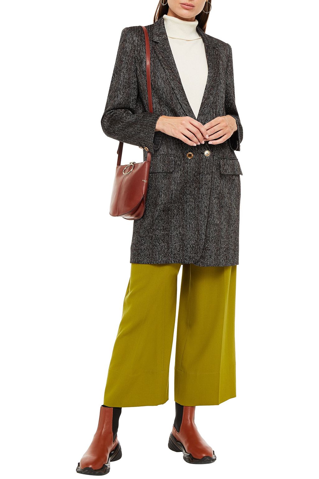 MISSONI Metallic crochet-knit coat