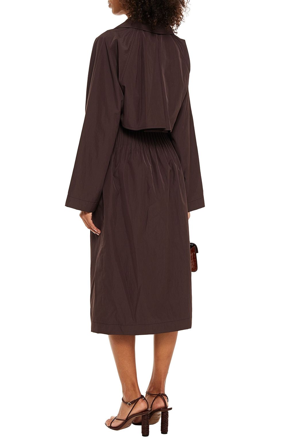 BOTTEGA VENETA Pintucked shell trench coat