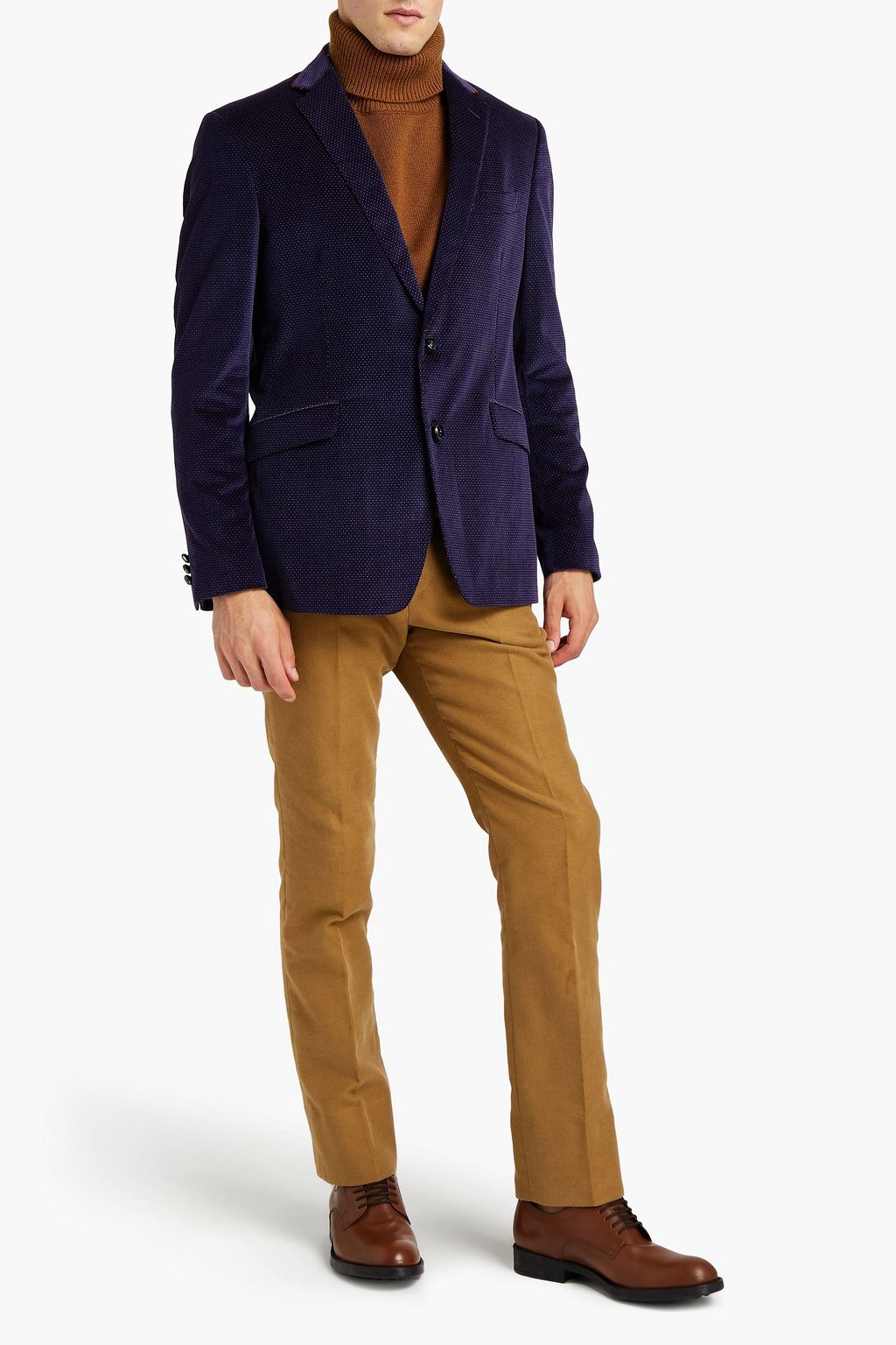 ETRO Slim-fit cotton-velvet jacquard blazer