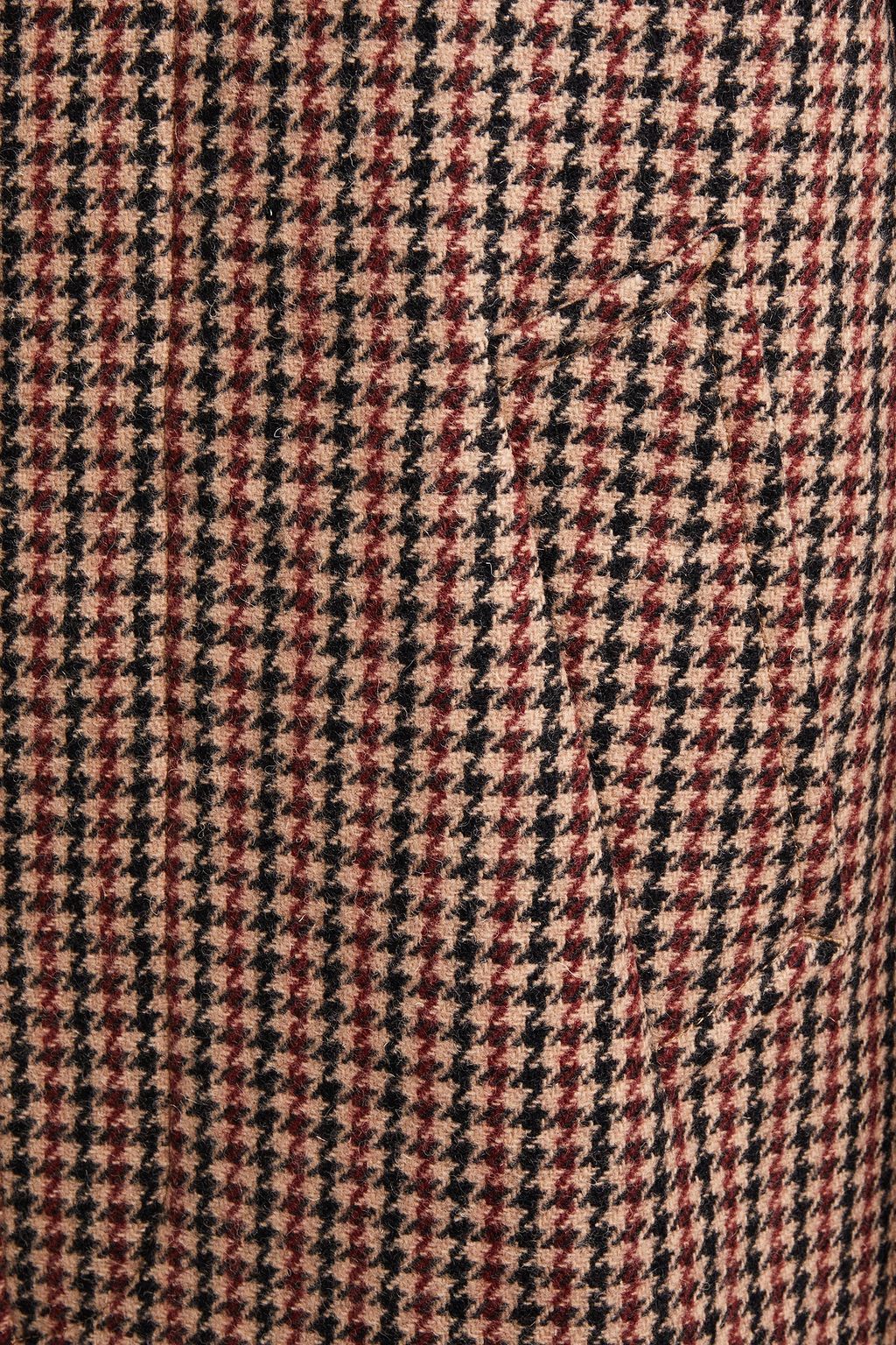 SANDRO Houndstooth wool coat