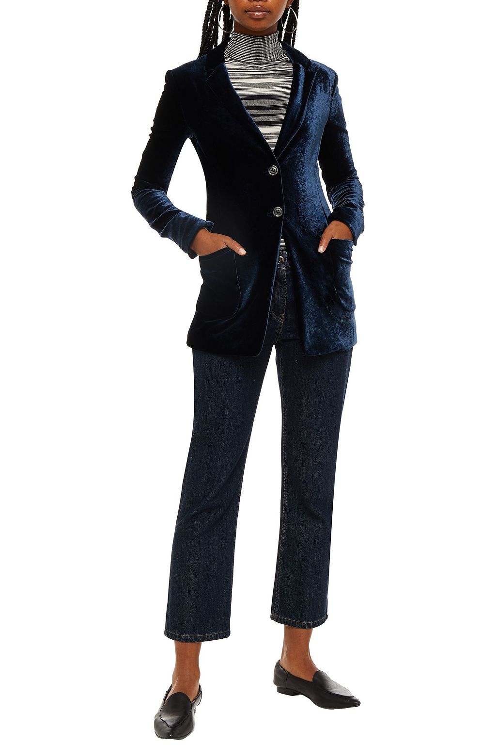 MISSONI Crushed-velvet blazer