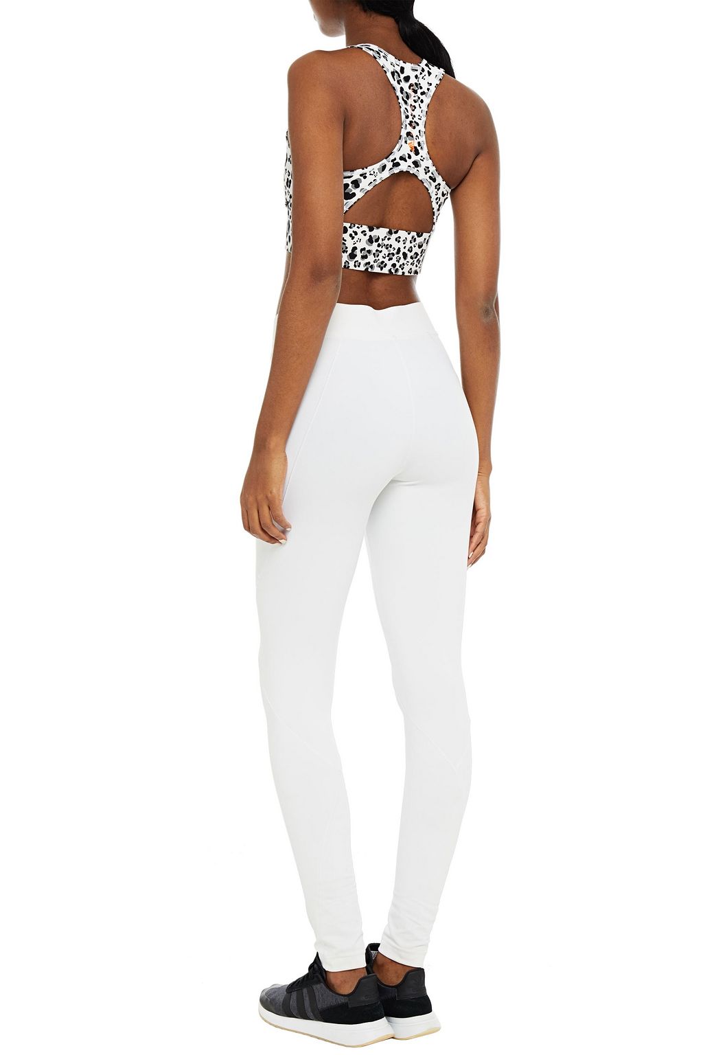 ADIDAS BY STELLA MCCARTNEY Leopard-print stretch-jersey sports bra