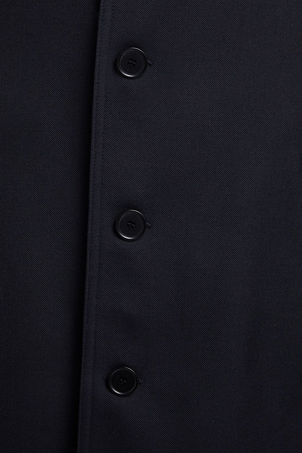 SANDRO Wool-blend twill coat