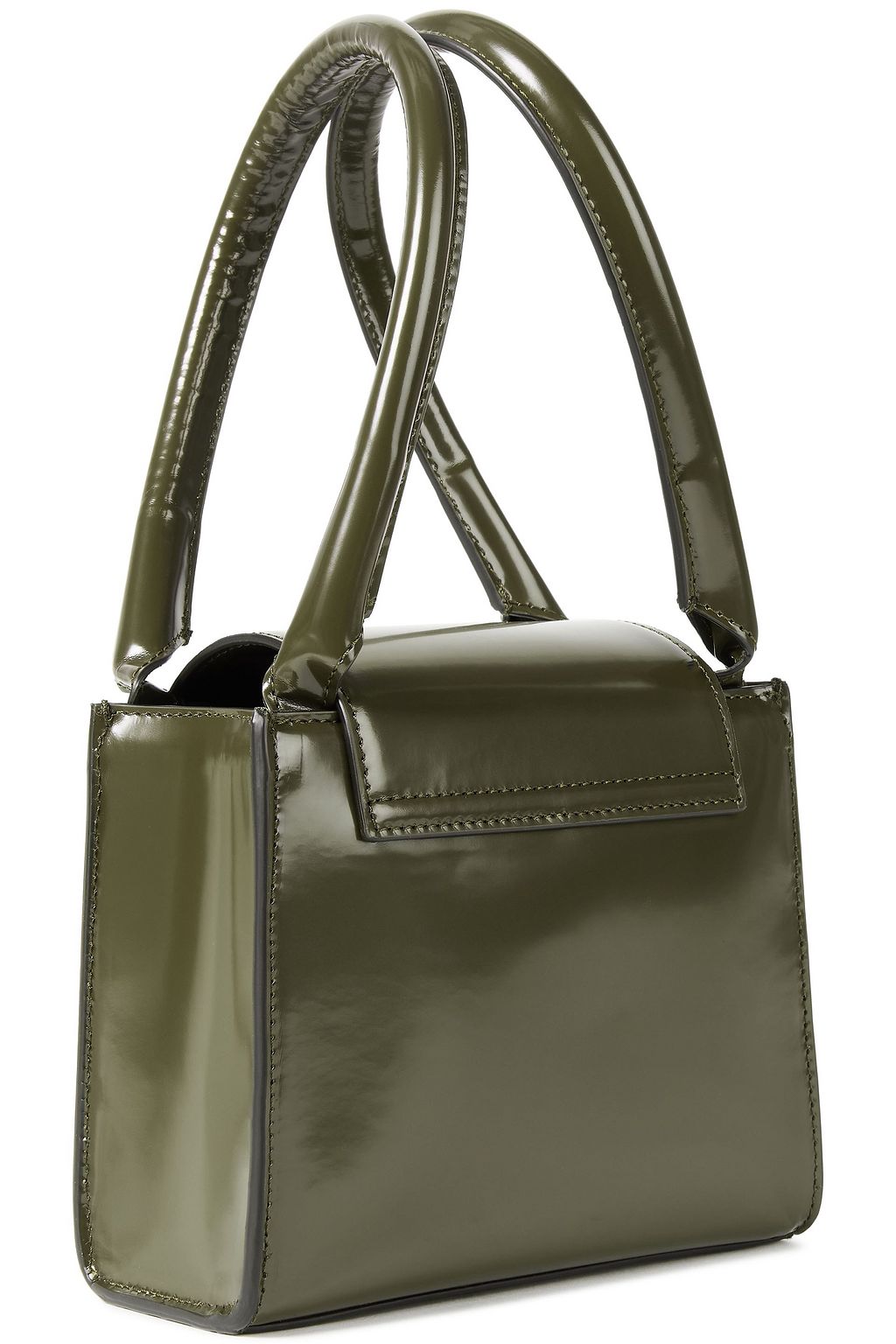 BY FAR Sabrina croc-effect leather tote