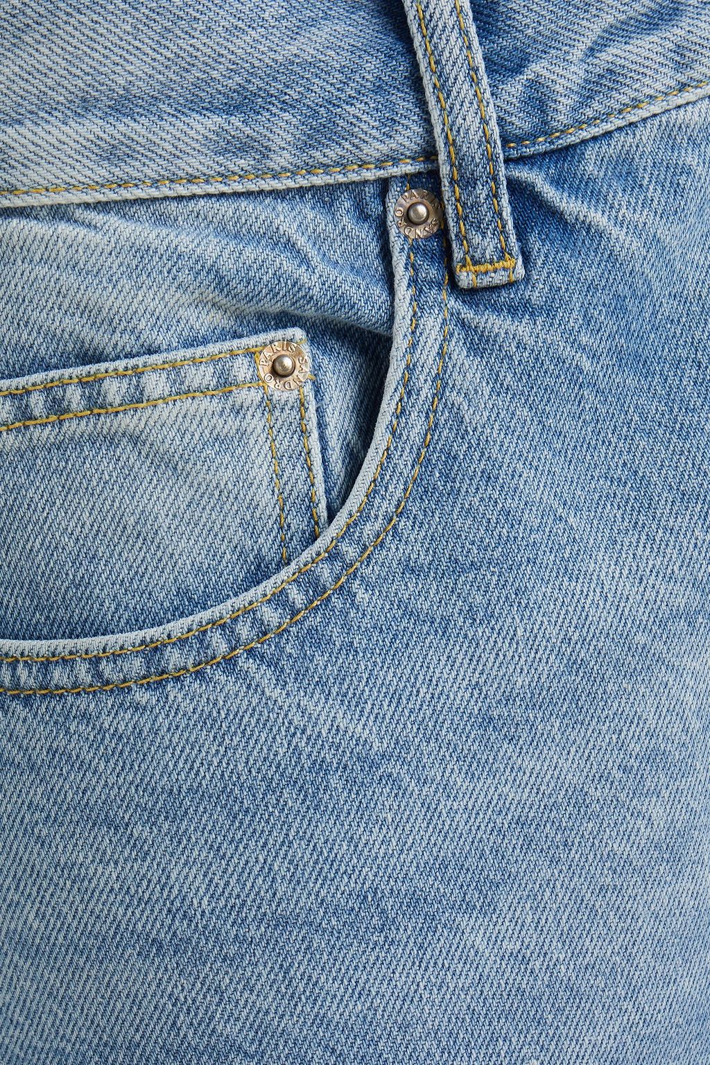 SANDRO Whiskered denim jeans