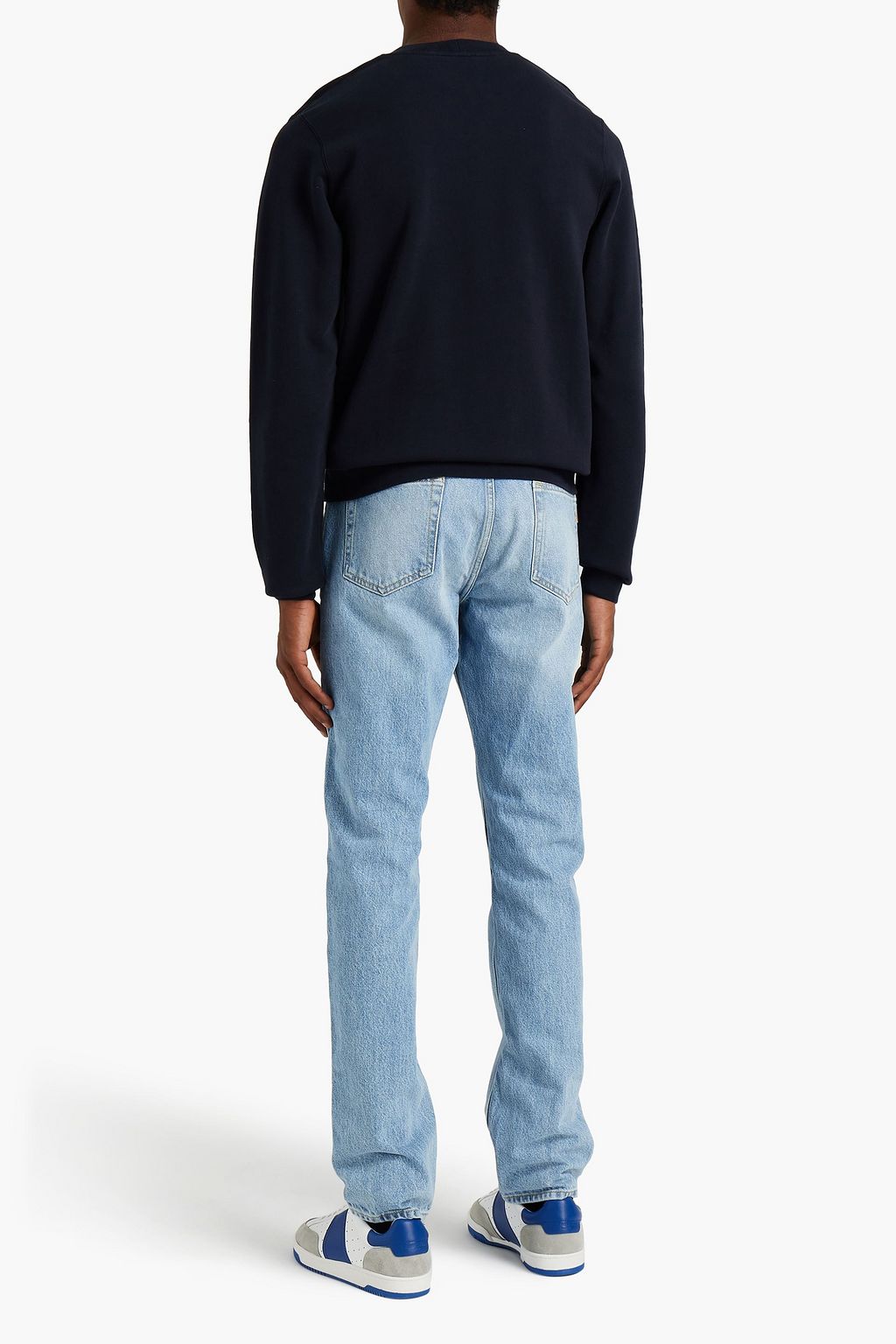 SANDRO Whiskered denim jeans
