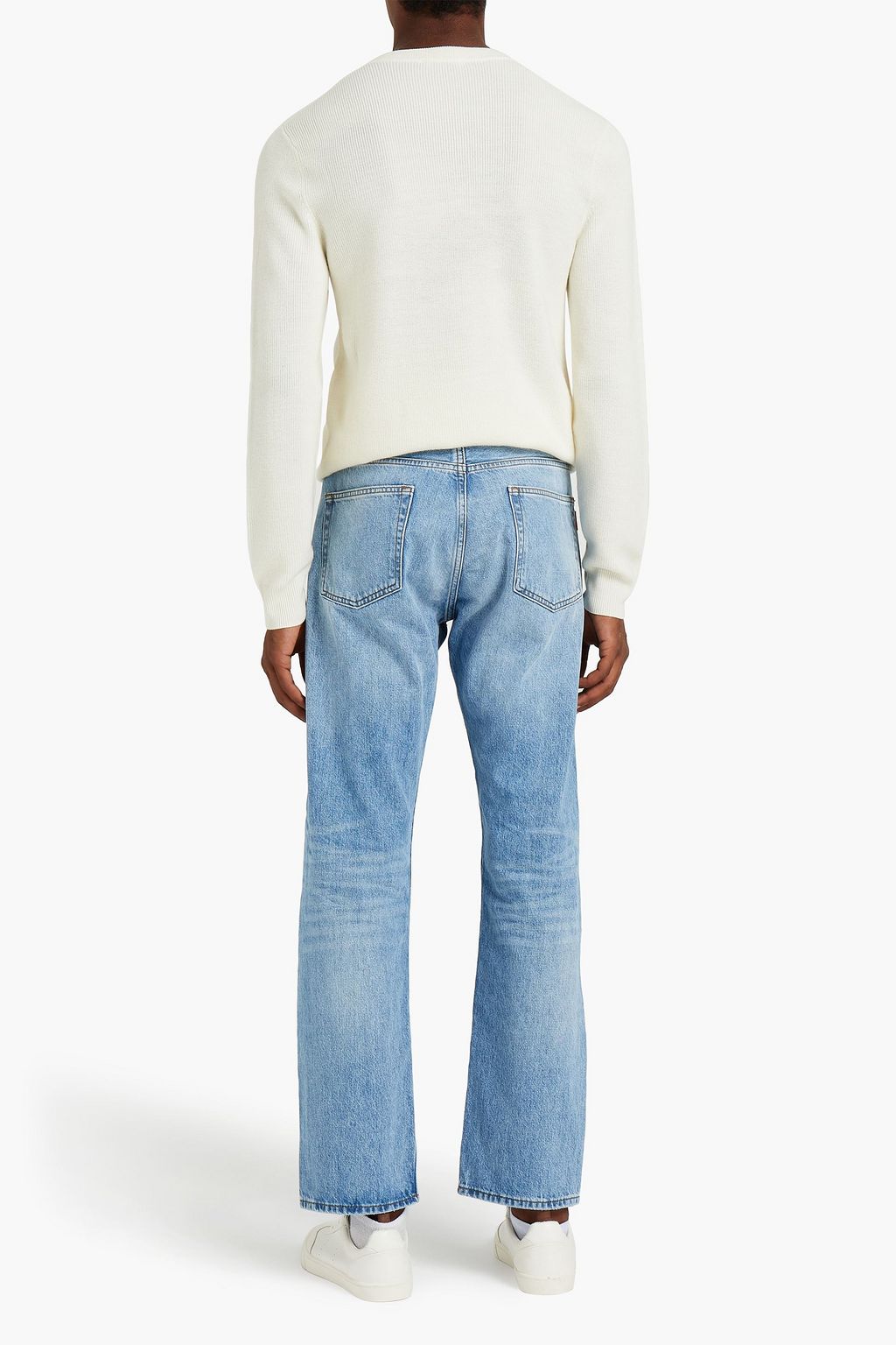 SANDRO Whiskered denim jeans
