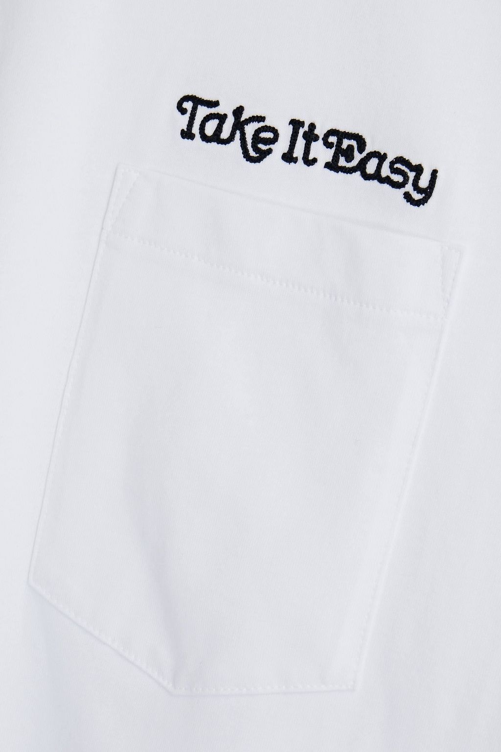 SANDRO Embroidered cotton-jersey T-shirt