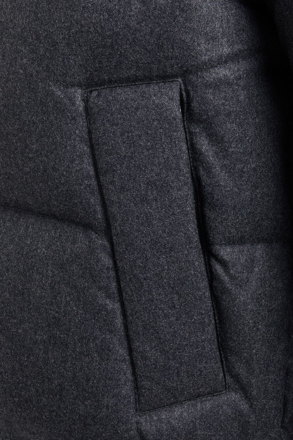 SANDRO Quilted woolfelt down jacket THE