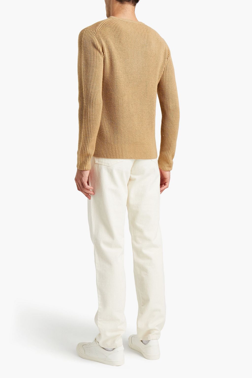 SANDRO Slim-fit ribbed wool sweater