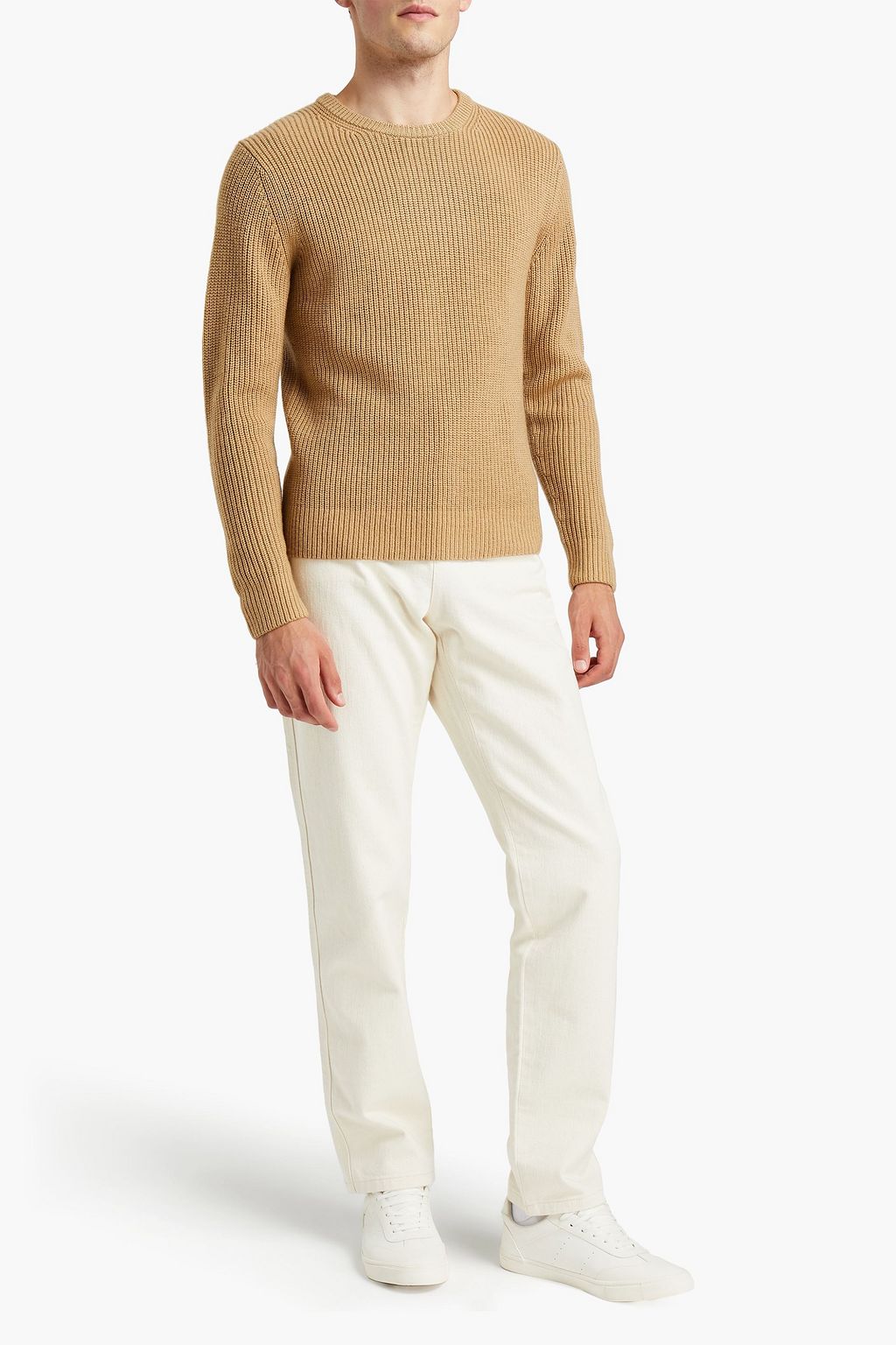 SANDRO Slim-fit ribbed wool sweater
