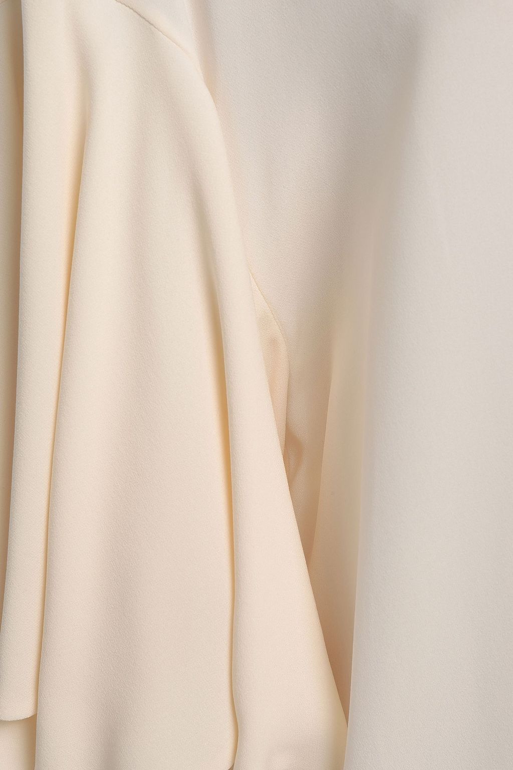 VALENTINO GARAVANI Ruffled silk-crepe blouse