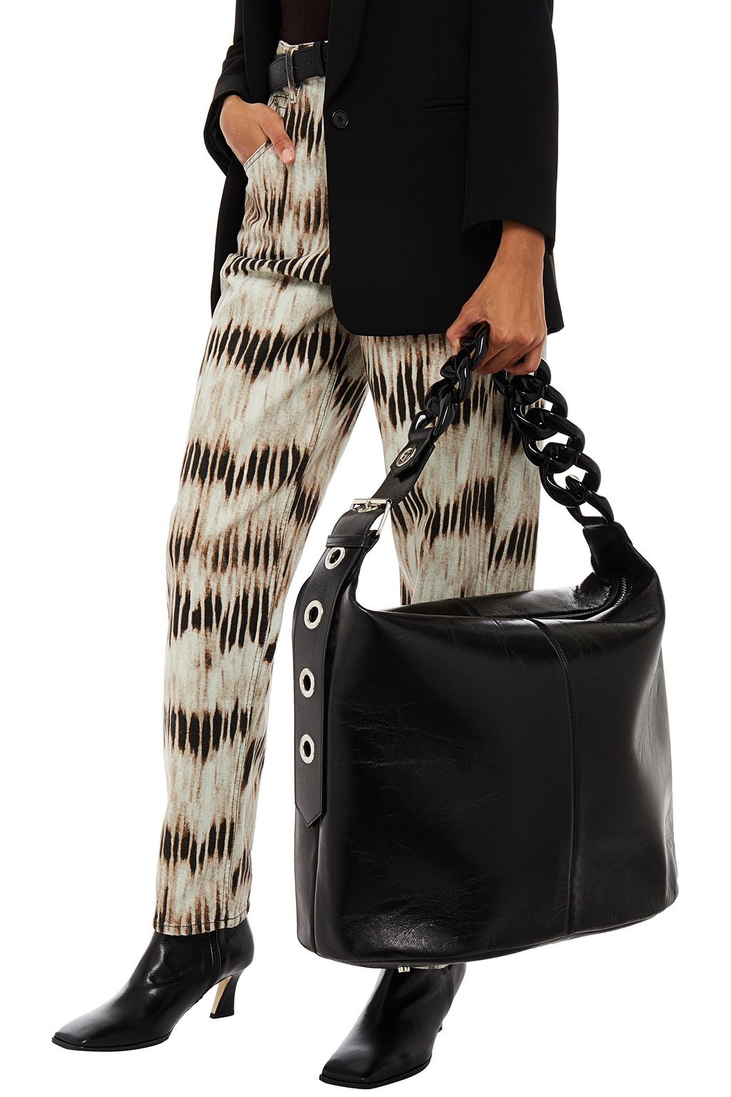 MARQUES' ALMEIDA Textured-leather tote