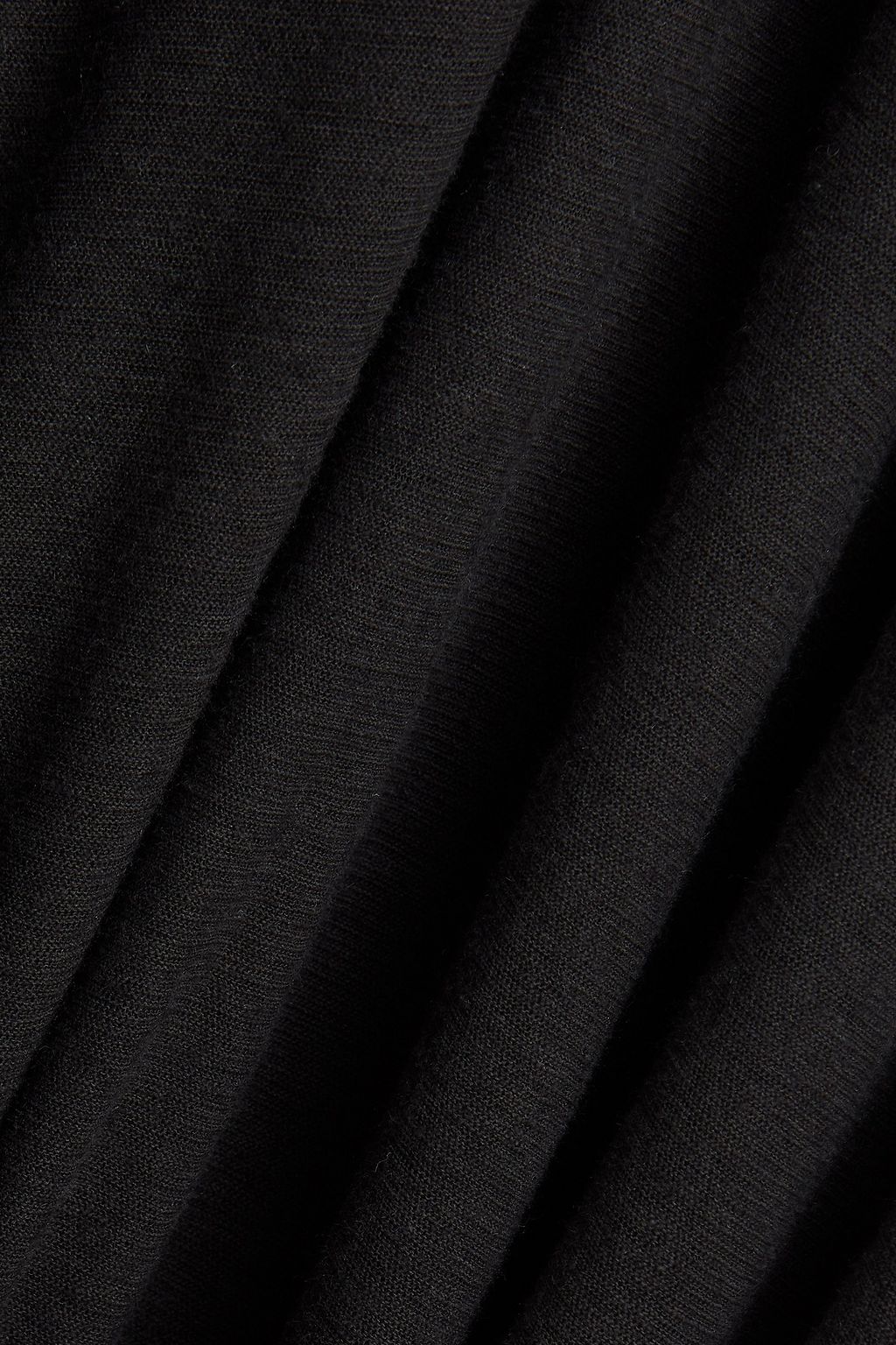 JAMES PERSE Slub cotton and linen-blend jersey zip-up polo shirt