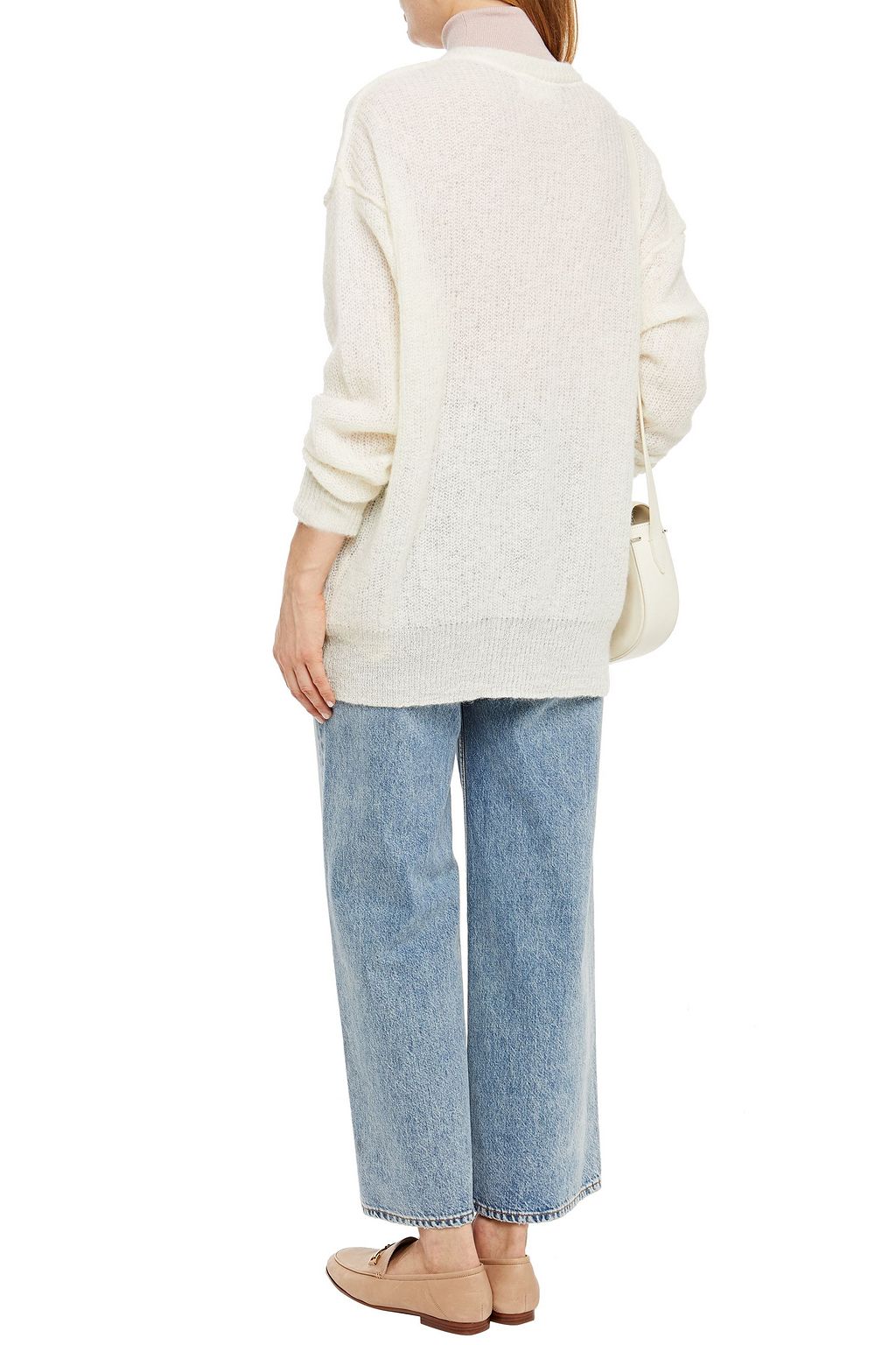 AMERICAN VINTAGE Oversized brushed open-knit cardigan