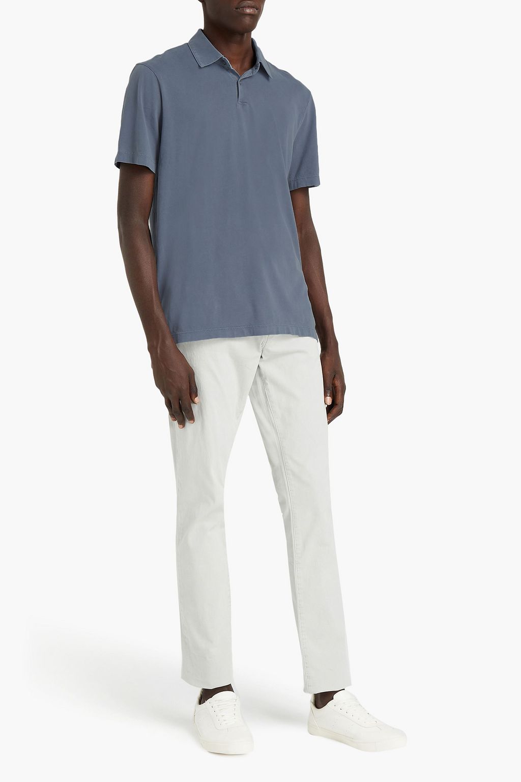 JAMES PERSE Supima cotton-jersey polo shirt