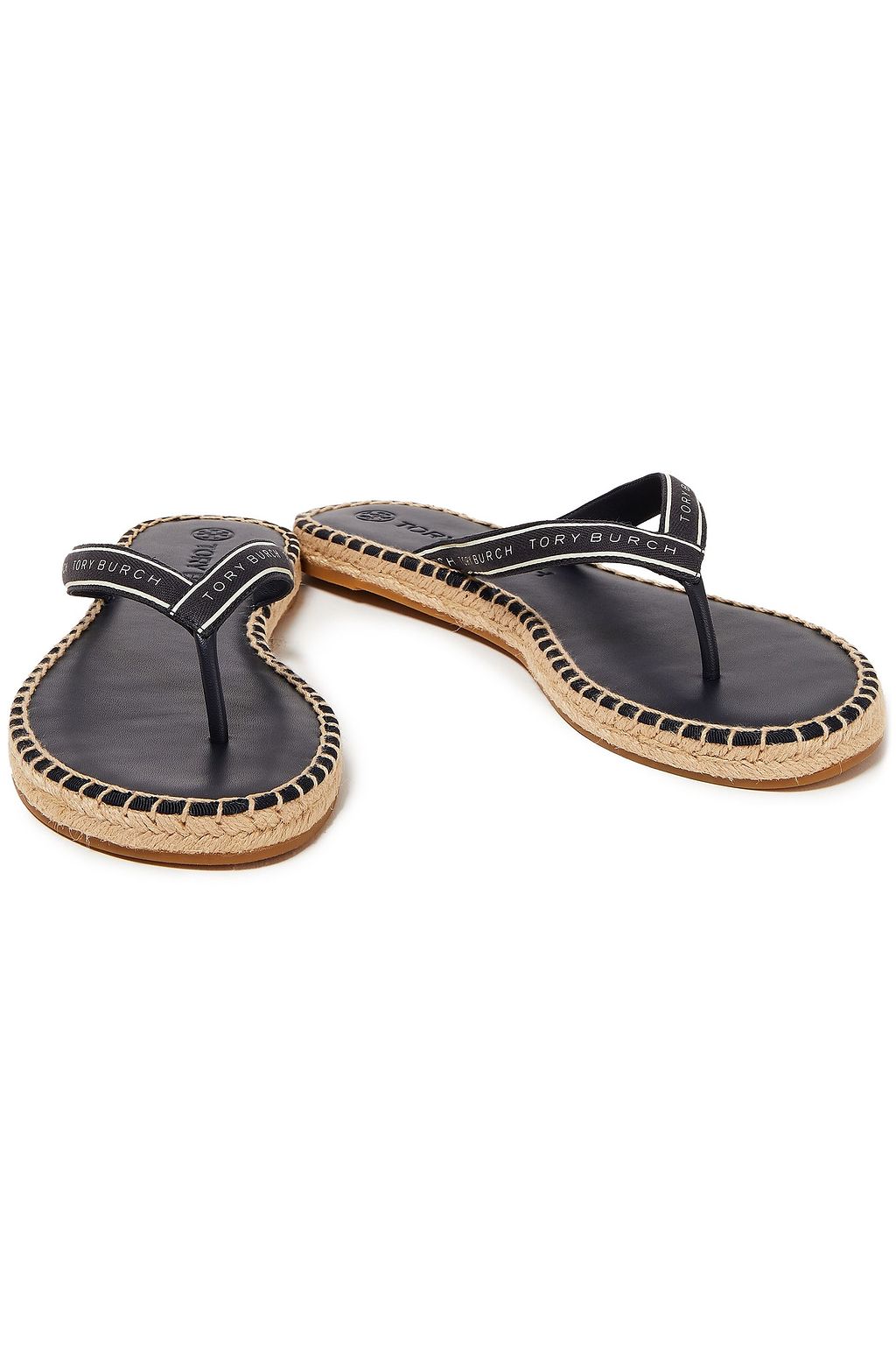 tory burch printed flip flops