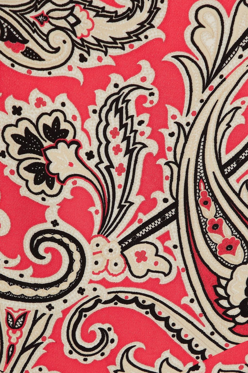 ETRO Printed stretch-crepe mini skirt